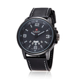 Luxury NAVIFORCE Brand Genuine Leather Analog Display Date Men's Quartz Watch Sports Watches Men Wristwatch