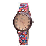 Fashion Women Wristwatch Genuine Leather strap Analog Display Quartz Casual Watch
