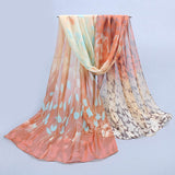 Fashion scarf women's scarf new design long shawl printed cape silk chiffon tippet muffler