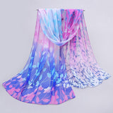 Fashion scarf women's scarf new design long shawl printed cape silk chiffon tippet muffler