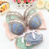 Sexy lingerie,bra brief sets, three-row Lace Embroidery underwear,sexy young girl bra set,france brand bra sets