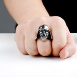 steel soldier Star Wars Darth Vader mask shape ring High Quality 316L STAINLESS Steel men jewelry