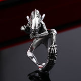 Steel soldier movie style Alien ring stainless steel good detail men ring titanium steel jewelry