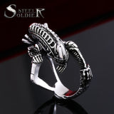 Steel soldier movie style Alien ring stainless steel good detail men ring titanium steel jewelry