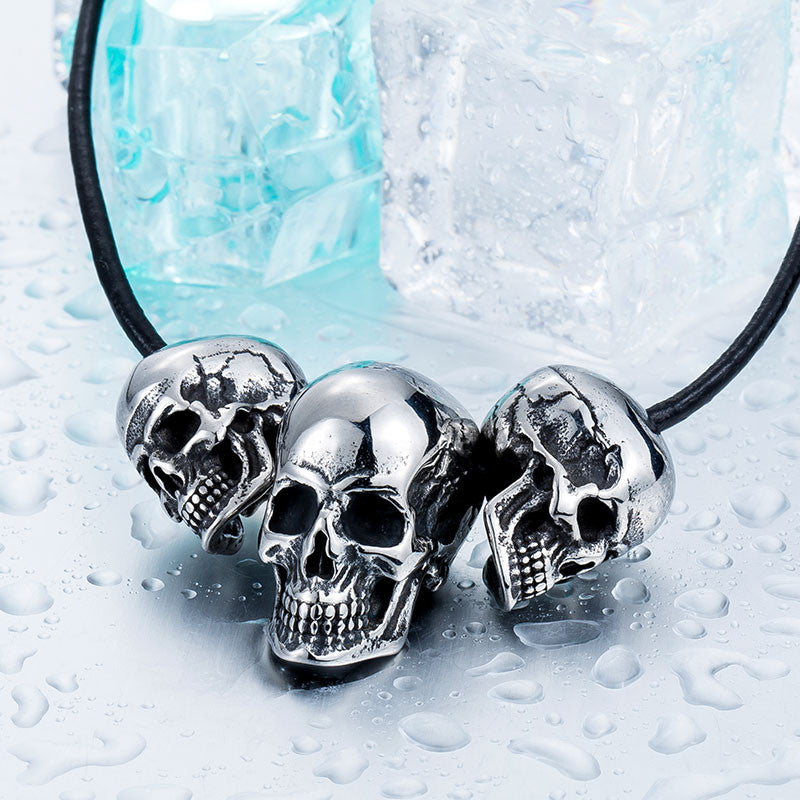 Steel soldier new arrival skull super biker pendant necklace stainless steel Fashion Jewelry