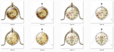 Vintage Clock Art Picture Necklace&Pendant Glass Cabochon Collares Fashion Silver Color Jewelry Bronze Statement Necklace