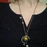 vintage New Fashion suspension Globe Telescope Ball necklaces & pendants Women Sweater Chain Gifts pendant 