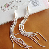 vintage long earings Silver Plated tassel earings high quality earings fashion jewelry fo women